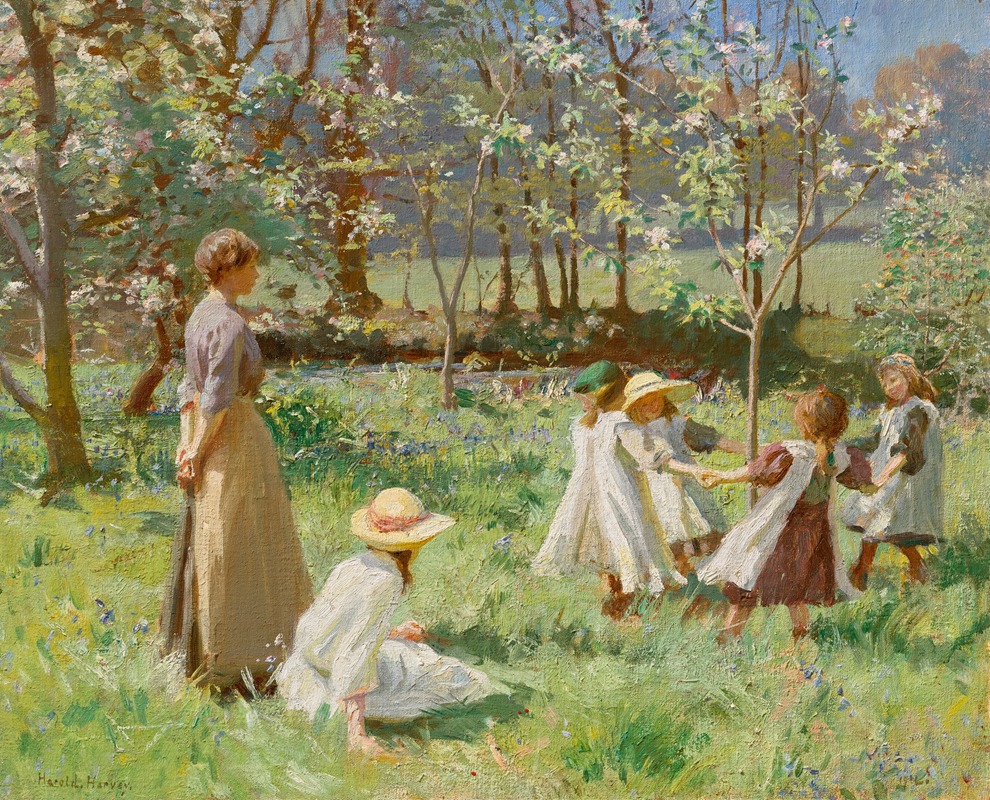 Maytime by Harold Harvey, 1912 — digital art print download