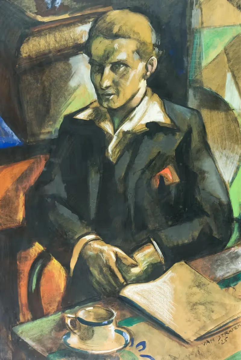 Портрет Рене Ваеса by Анри Ван Стратен, 1925 — digital art print download