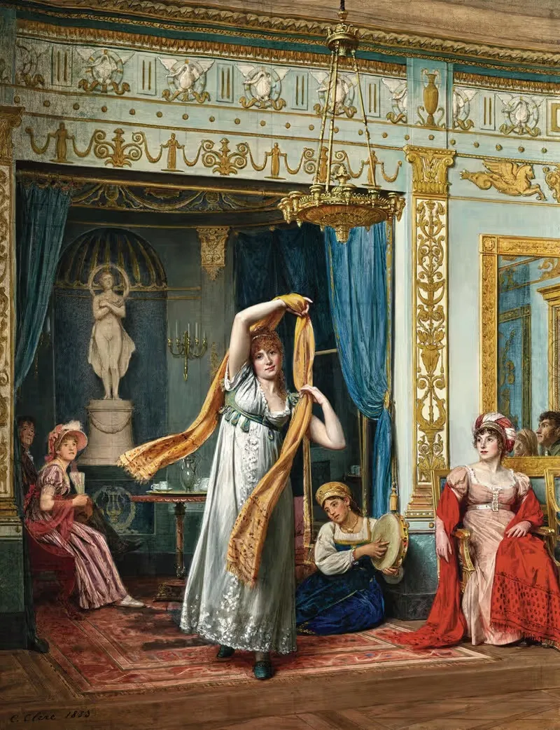 La Danse du Schall by Jacques François Camille Clère, 1883 — digital art print download