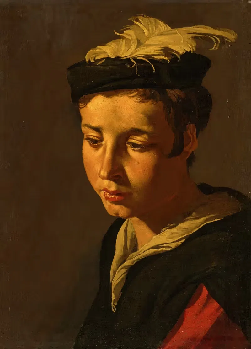 Head of a young man — Matthias Stomer