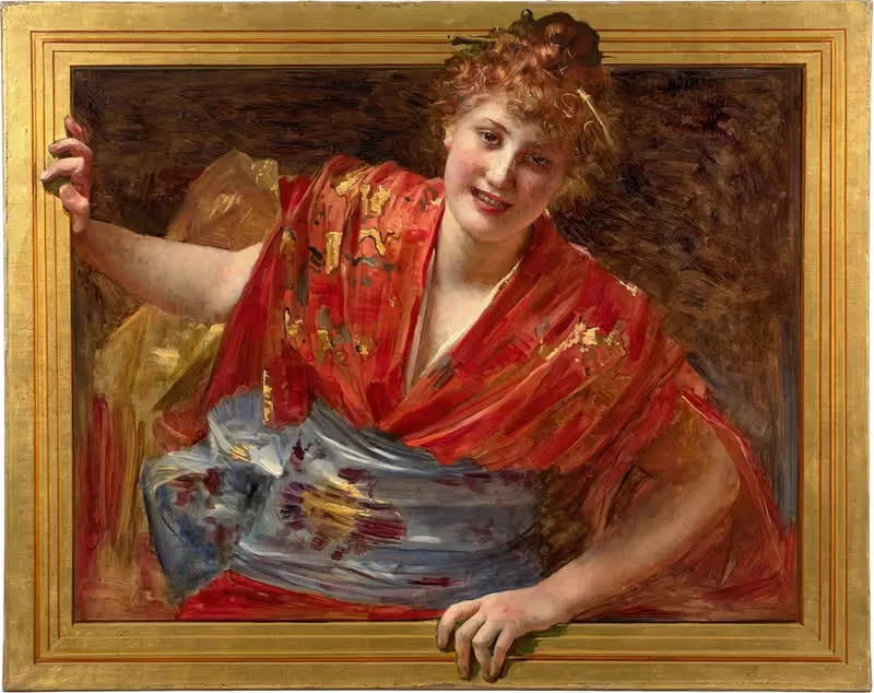 The beauty in the kimono — Vlaho Bukovac