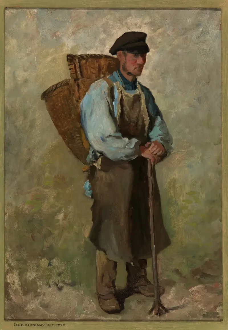 Сбор винограда (винодел) by Шарль Франсуа Дюбини, 1863 — digital art print download