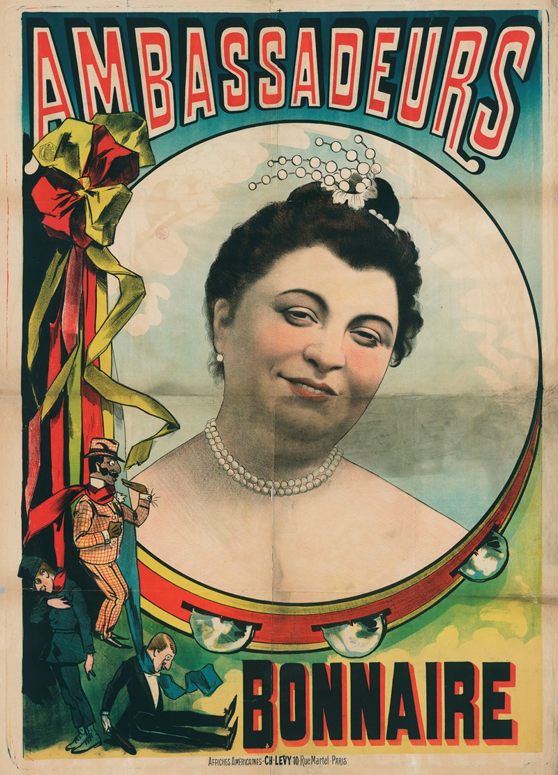 Ambassadeurs Bonnaire by Imp. Charles Lévy, 1888 — digital art print download