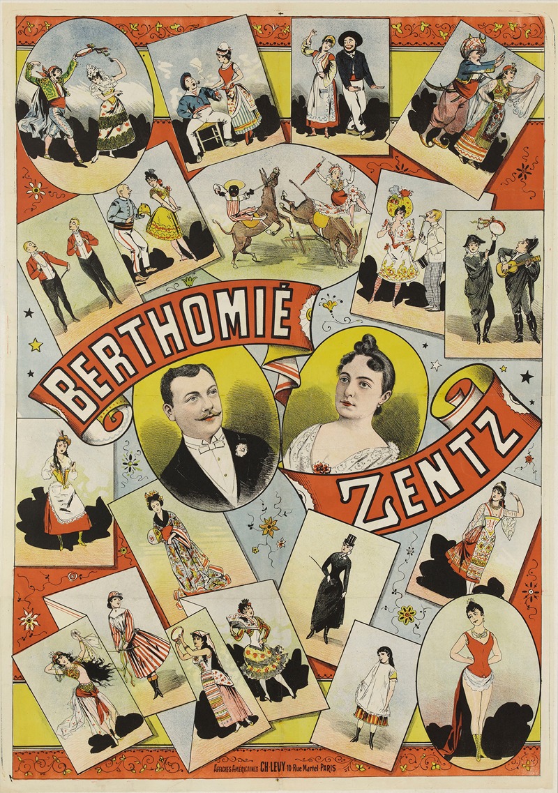 Berthomie Zentz by Imp. Charles Lévy, 1880-1900 — digital art print download