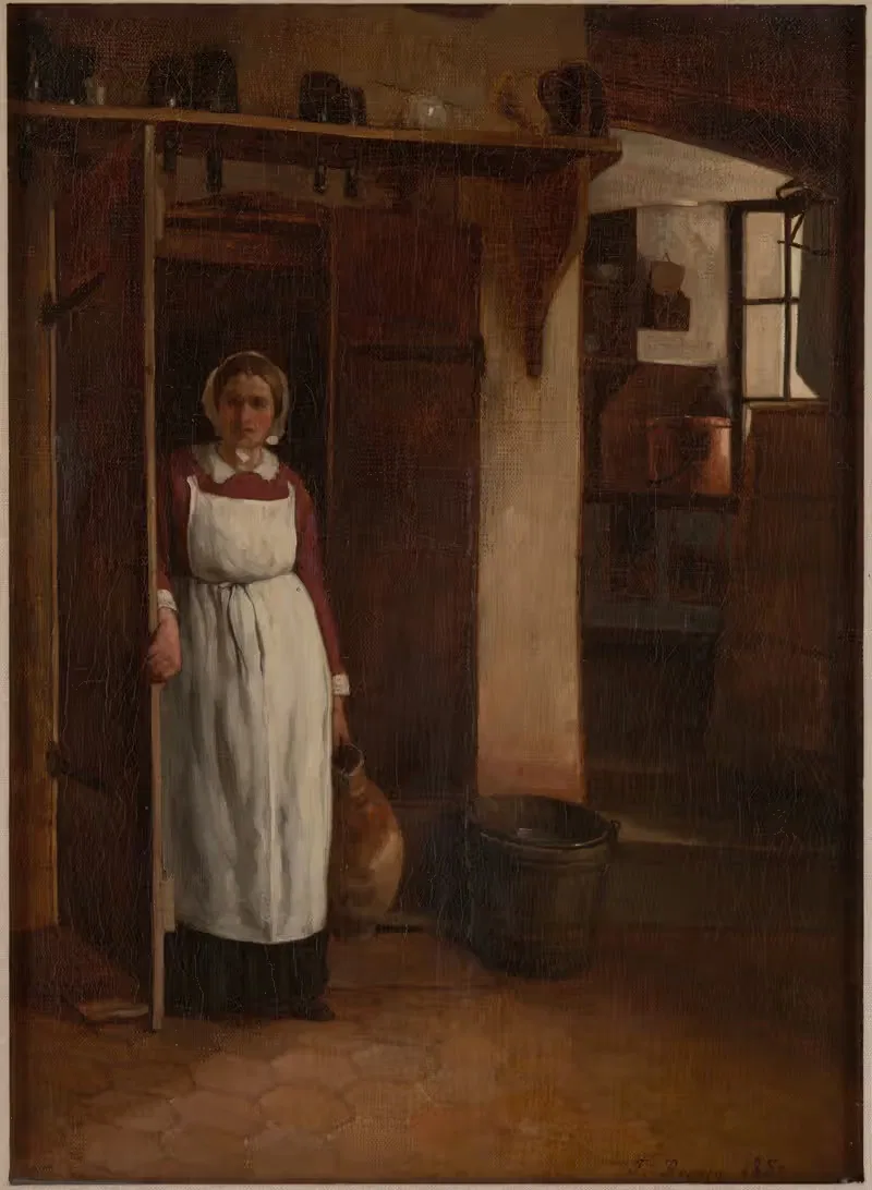 Вверх из погреба (Выход из погреба) by Франсуа Бонвен, 1857 — digital art print download