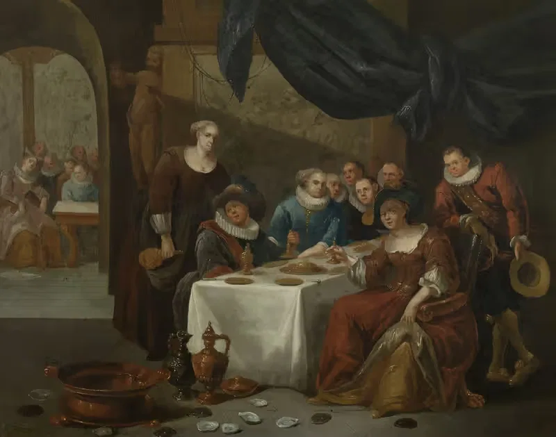 Elegant company by François Xaver Henri Verbeeck, 1701 - 1755 — digital art print download