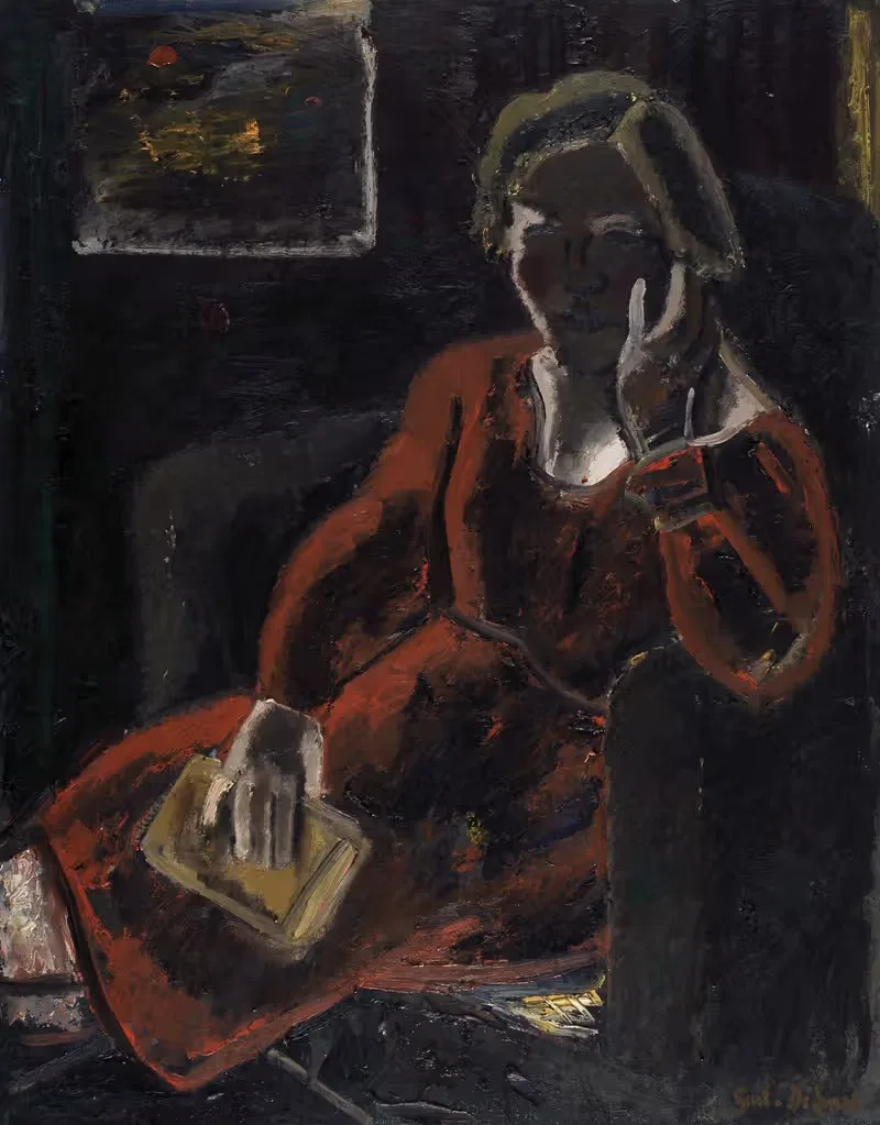 Красное платье by Гюстав Де Смет, 1938 — digital art print download