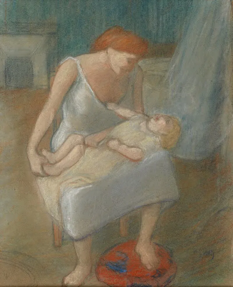 Мать и ребенок by Анри-Габриэль Ибель, c. 1892 — digital art print download