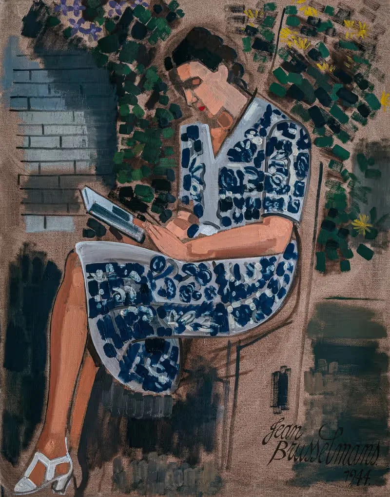 Jeune femme, lisant — Jean Brusselmans