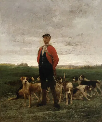 Гончие by Жан-Максим Клод, 1865 — digital art print download