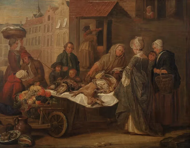 Рынок by Филипп Ламбер Жозеф Спруйт, 1770 — digital art print download