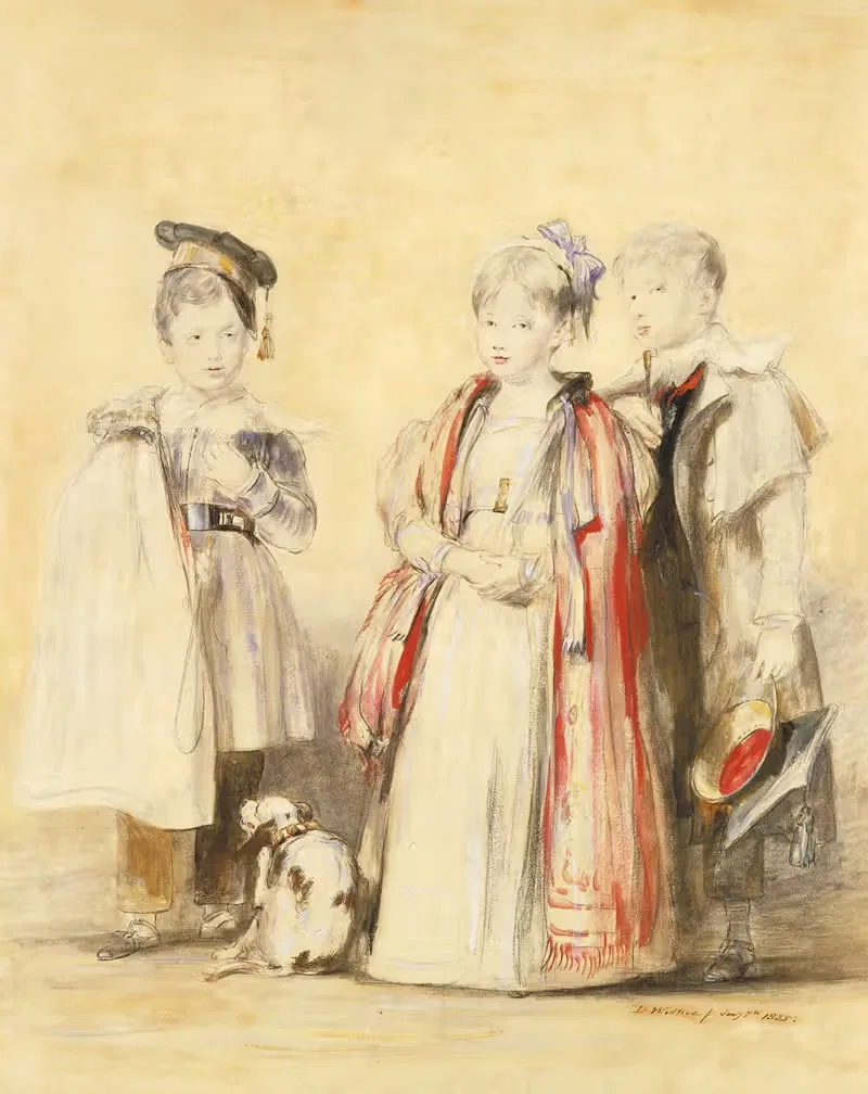 The Hamilton Children by Sir David Wilkie, 1835 — digital art print download
