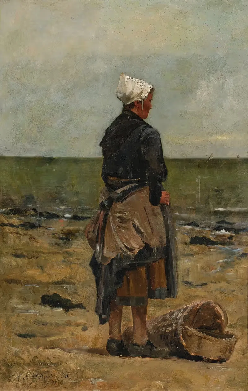 Сбор ракушек (Эскиз для Поletaise) by Ипполит Камиль Дельпи, 1885 — digital art print download