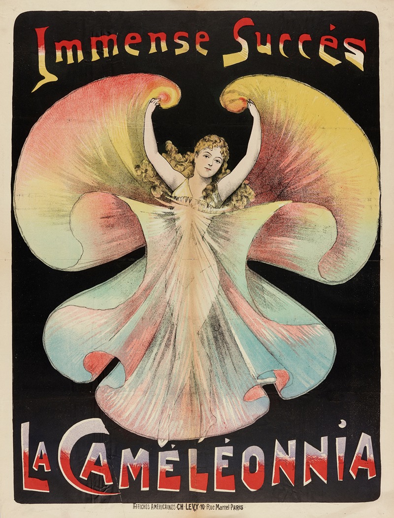 Immense Succès La Cameleonnia by Imp. Charles Lévy, 1888 — digital art print download