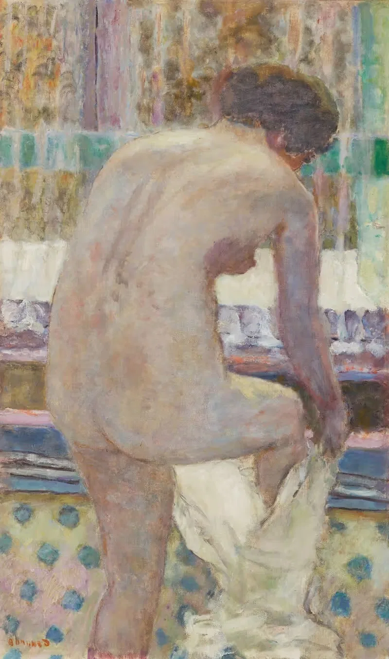 Ню, одевающаяся by Пьер Боннар, 1925 — digital art print download