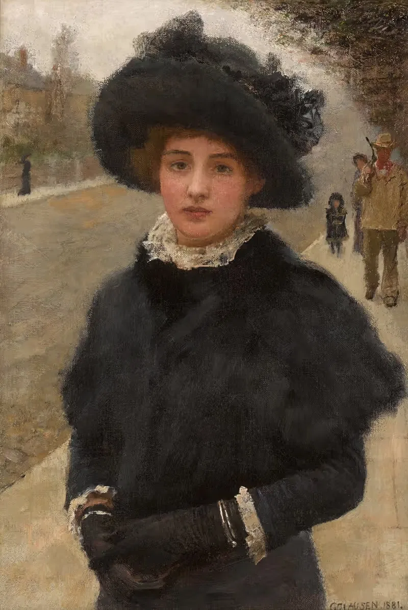 Утренний прогулка by Сэр Джордж Клаусен, 1881 — digital art print download