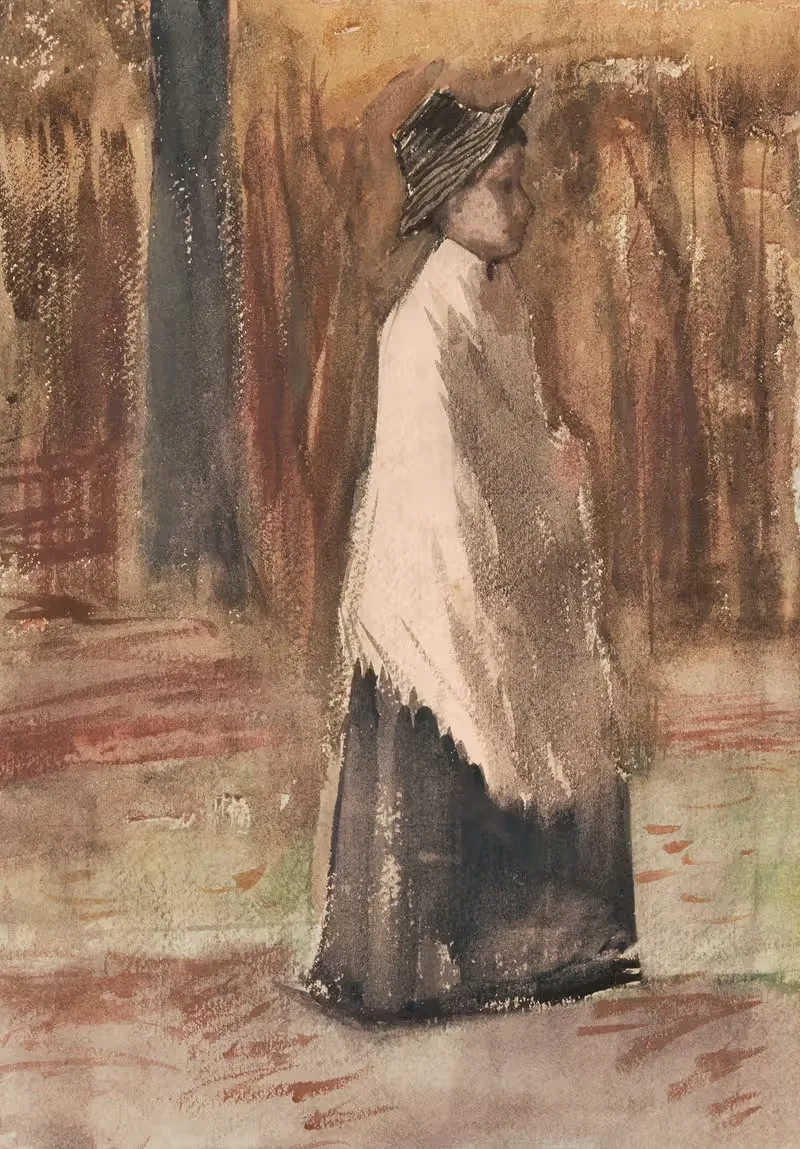 Woman in a Wood — Vincent van Gogh