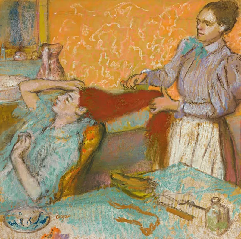 Прическа (Туалет) by Эдгар Дега, 1892-1895 — digital art print download