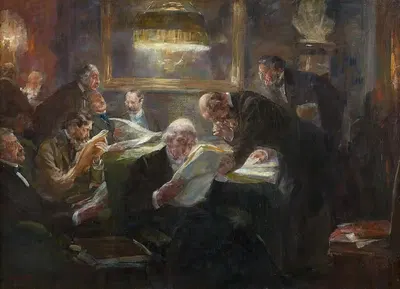 Читальный кабинет by Фердинанд Брютт, 1905 — digital art print download