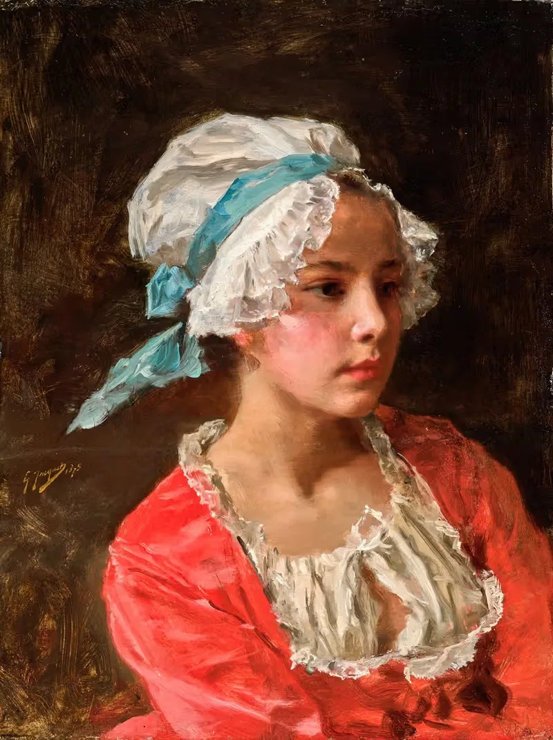 Portrait d'une jeune fille — Gustave Jean Jacquet