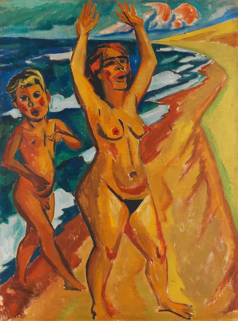 Крик у моря by Герман Макс Пехштайн, 1919 — digital art print download