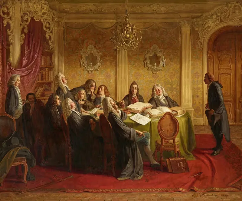 Hieronymus Jobs im Examen — Johann Peter Hasenclever