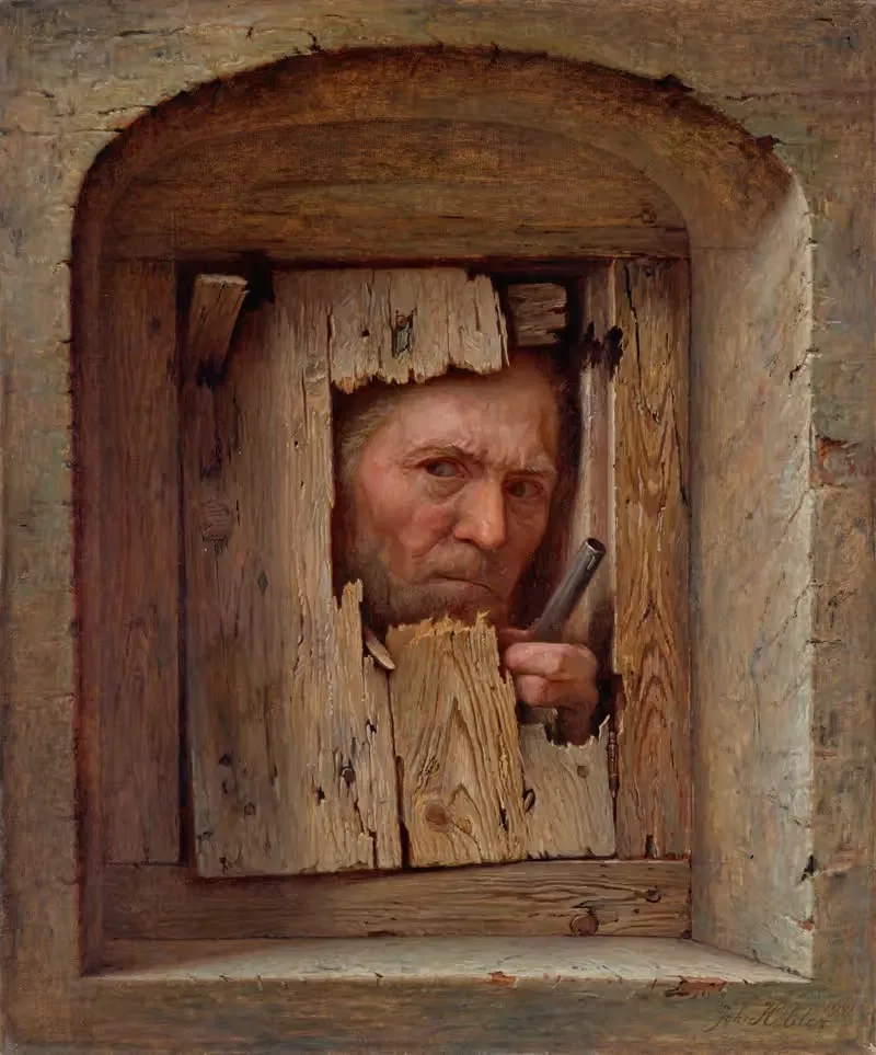 Скрытый человек с пистолетом by Иоганнес Хелдер, 1901 — digital art print download