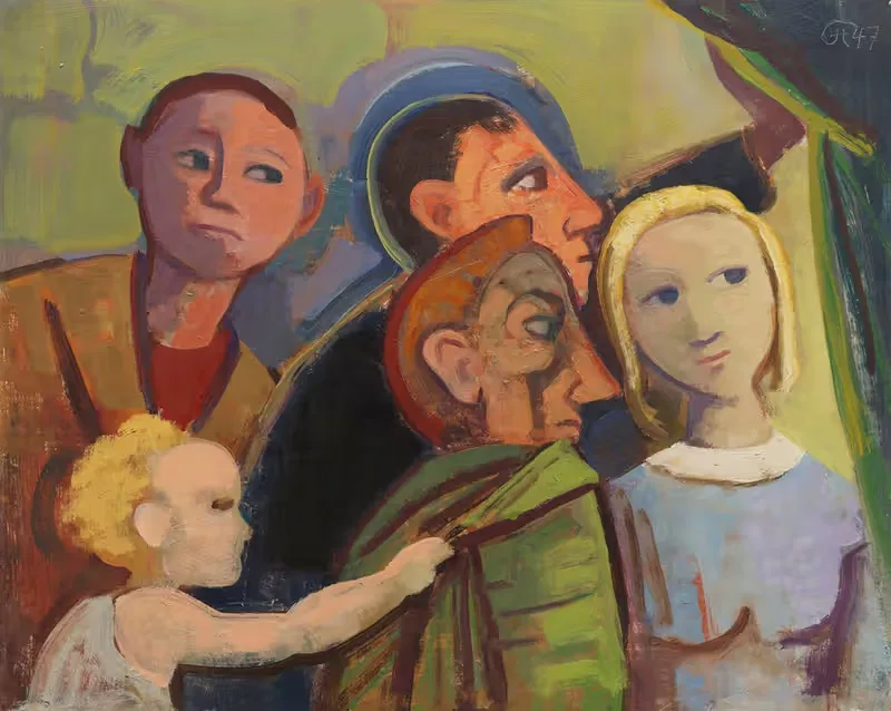 Любопытная by Карл Хофер, 1947 — digital art print download