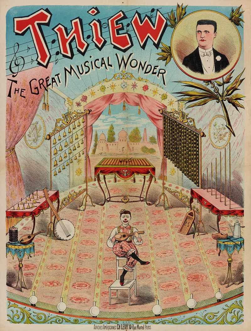 Thiew The Great Musical Wonder by Imp. Charles Lévy, 1888 — digital art print download
