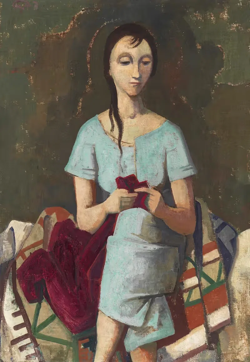 Швея by Карл Хофер, 1943 — digital art print download