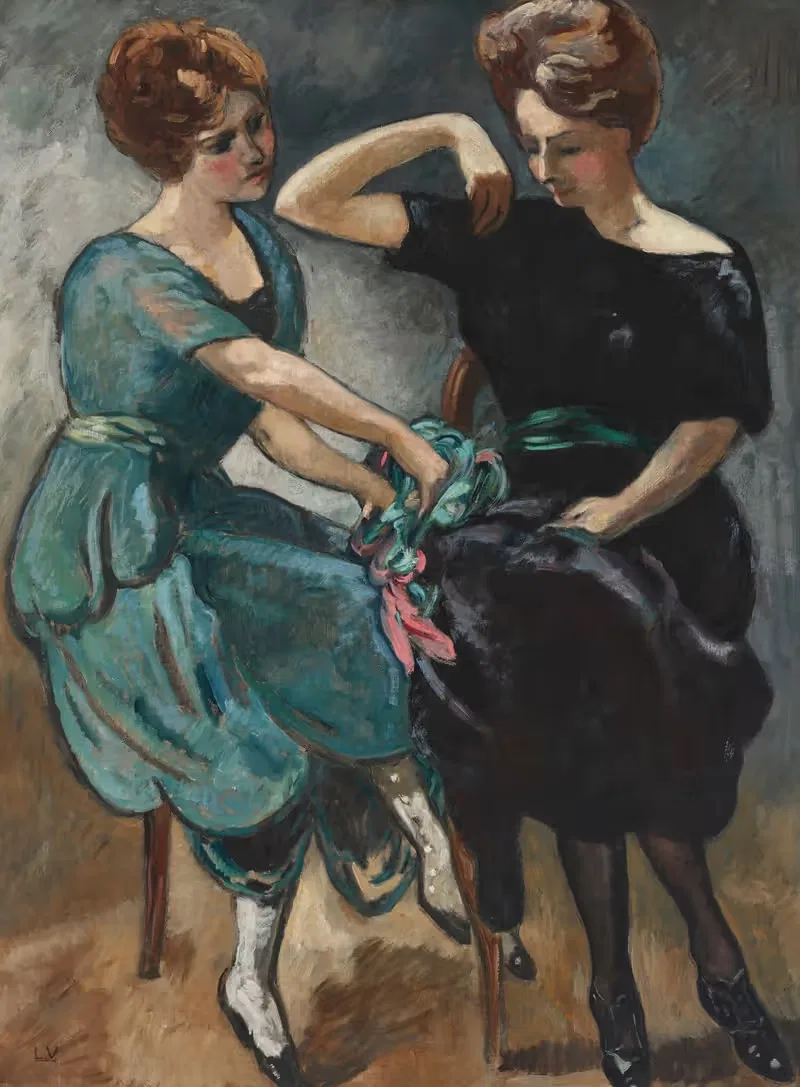 Две сестры by Луи Вальтат, 1920 — digital art print download