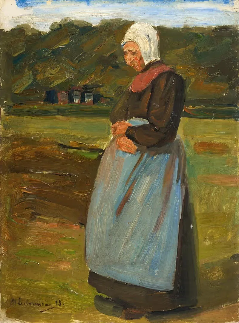 Голландка в пейзаже by Макс Либерман, 1898 — digital art print download