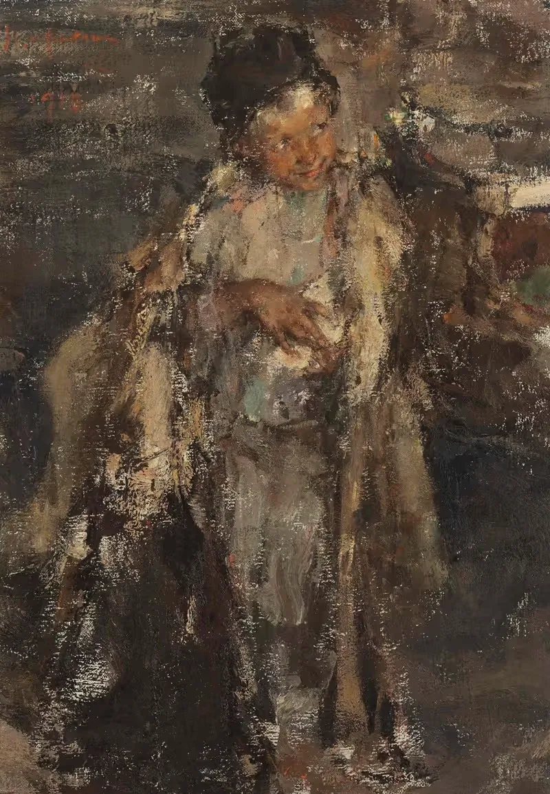 Little shepherd boy by Nicolai Fechin, 1910 — digital art print download