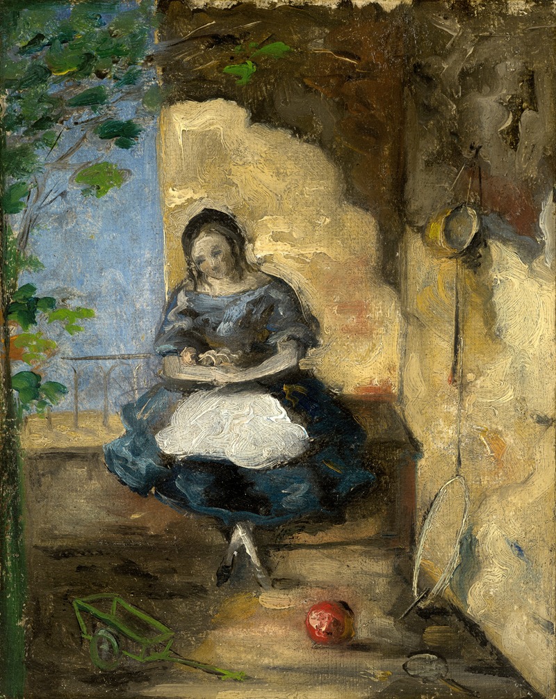 Fillette by Paul Cézanne, 1872-1873 — digital art print download