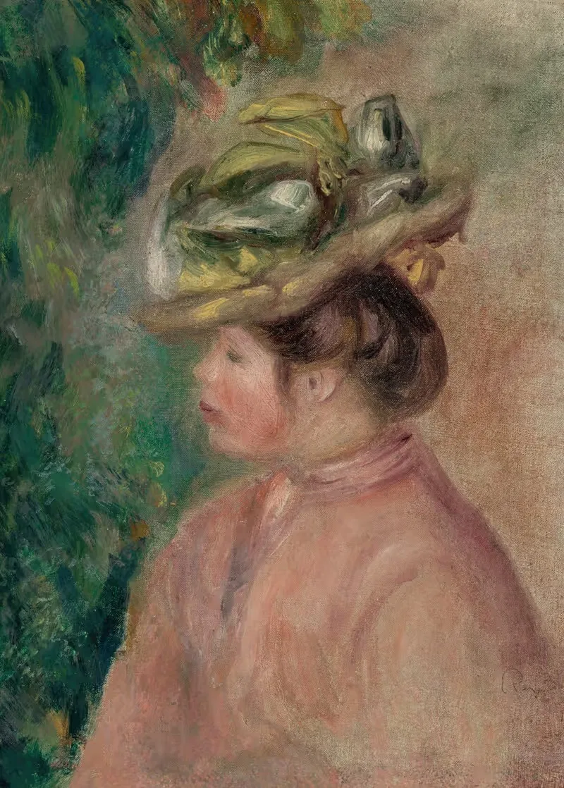 Женщина в профиль by Пьер-Огюст Ренуар, 1900 — digital art print download