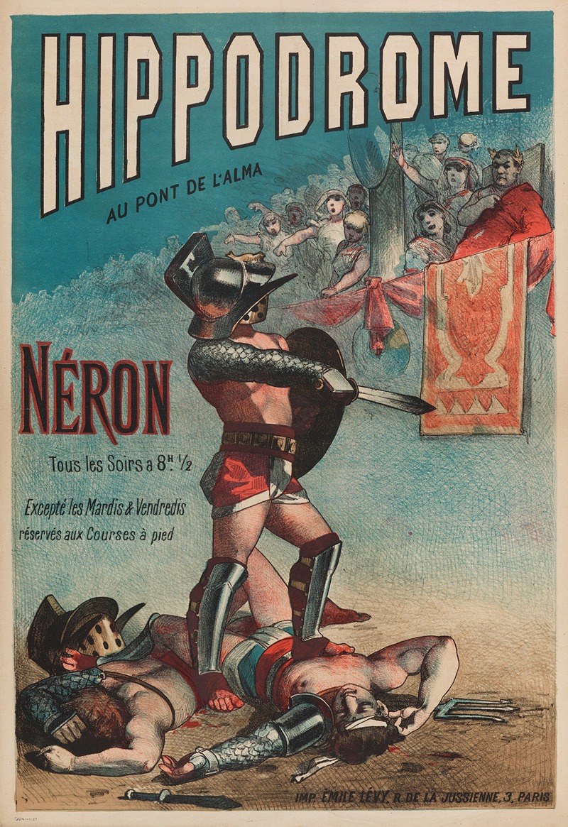 Hippodrome Au Pont De L'alma Neron — Imp. Emile Lévy