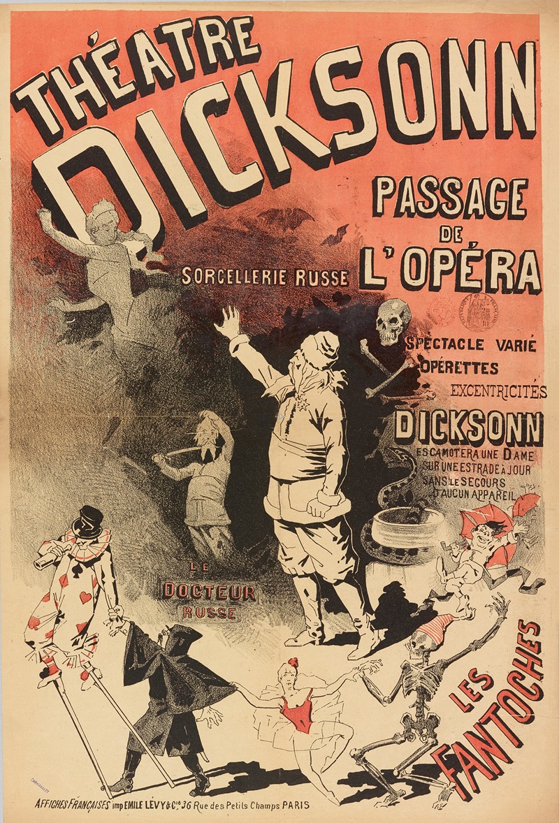 Theatre Dicksonn Passage De L'opera by Имп. Эмиль Леви, 1886-1892 — digital art print download