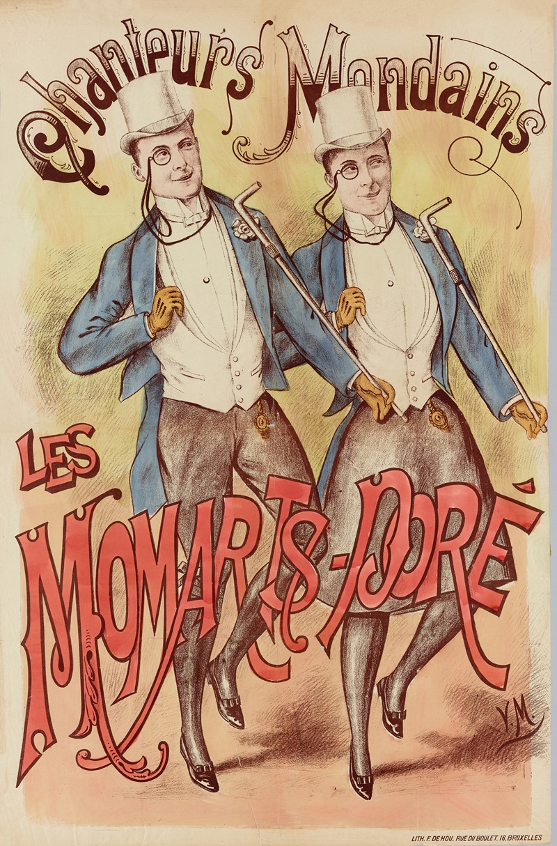 Chanteurs Mondains Les Momarts-Dore — Imp. F. de Hou