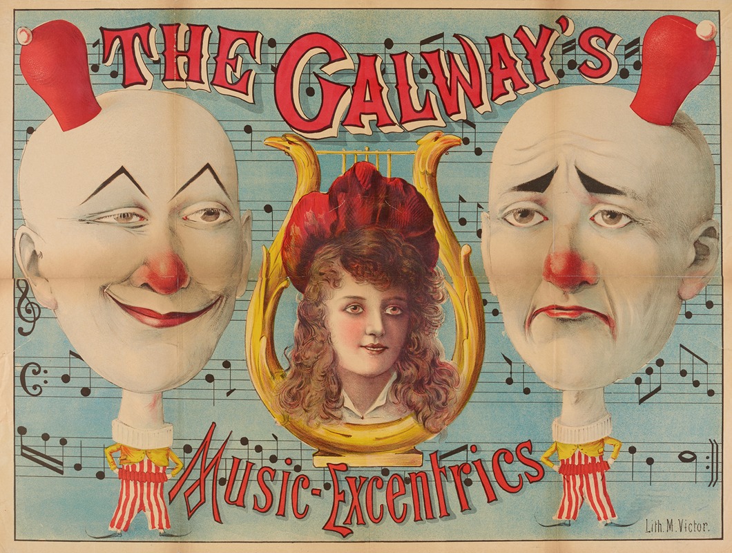 The Galway's Music- Excentrics by Imp. M. Victor, 1880-1890 — digital art print download