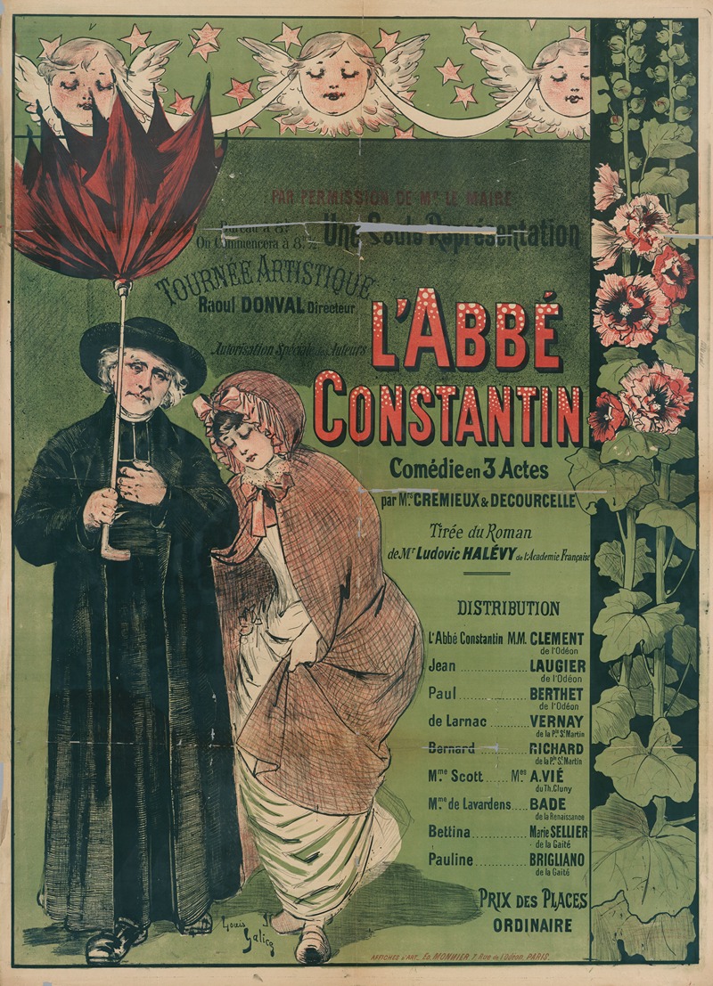 L'abbe Constantin by Louis Galice, 1887 — digital art print download