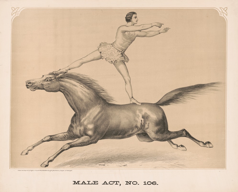 Male act, no. 106 by Гибсон и Ко. Лит, 1872 — digital art print download