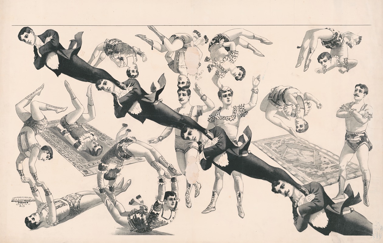 Acrobats by Рассел, Морган и Ко, 1900 — digital art print download