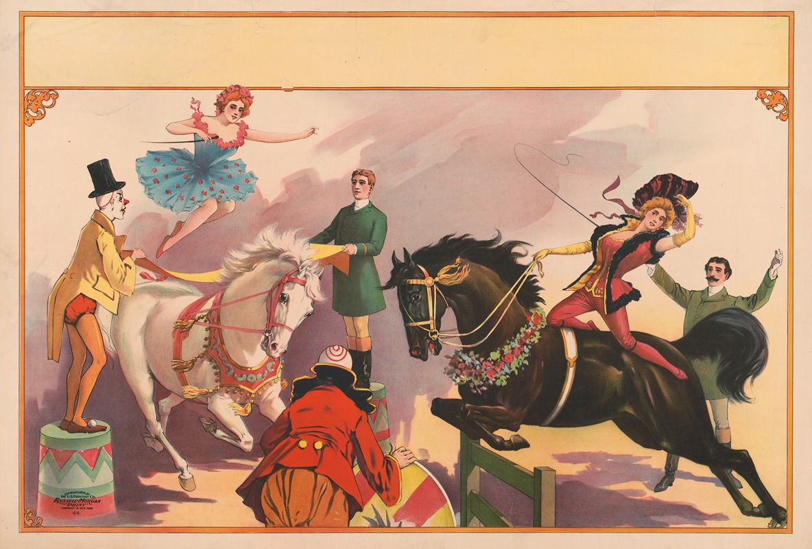 Women performing on horseback — Рассел, Морган и Ко