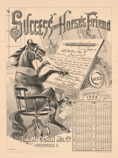 'Success' the horse's friend by Хендерсон-Ахерт Литографическая Компания, 1888 — digital art print download