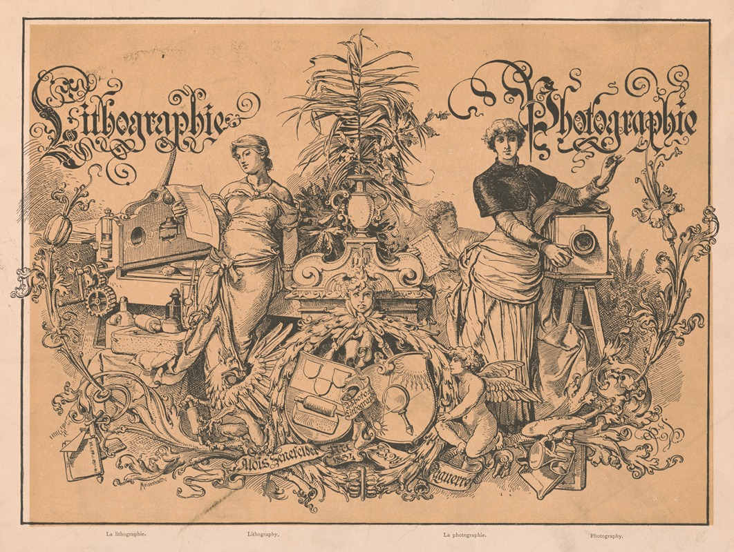 Lithographie photographie by Meisenbach Co. Ltd, 1880-1890 — digital art print download