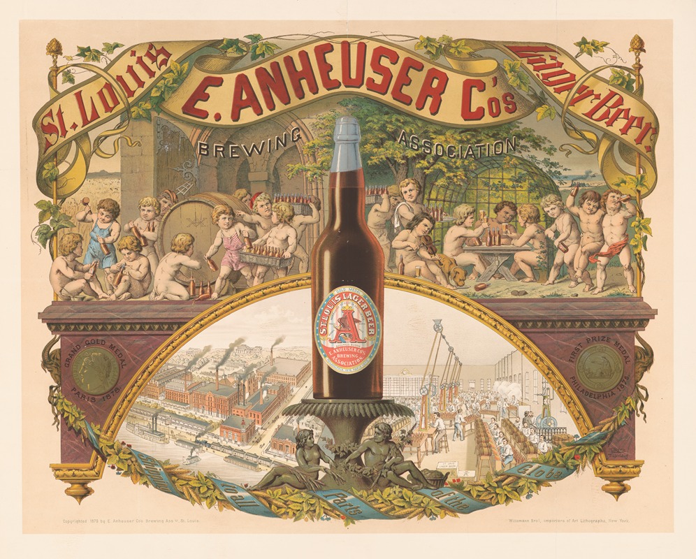 E. Anheuser Co's Brewing Association, St. Louis lager beer — Wittemann Bros.