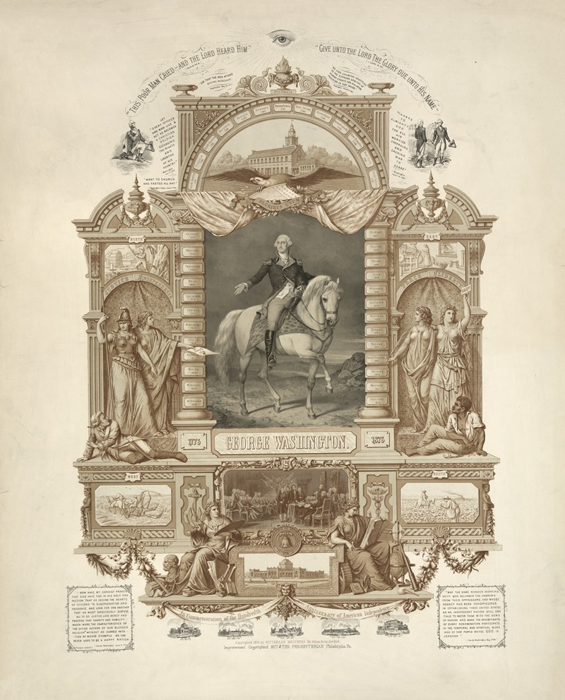 George Washington by Братья Виттеман, 1876 — digital art print download