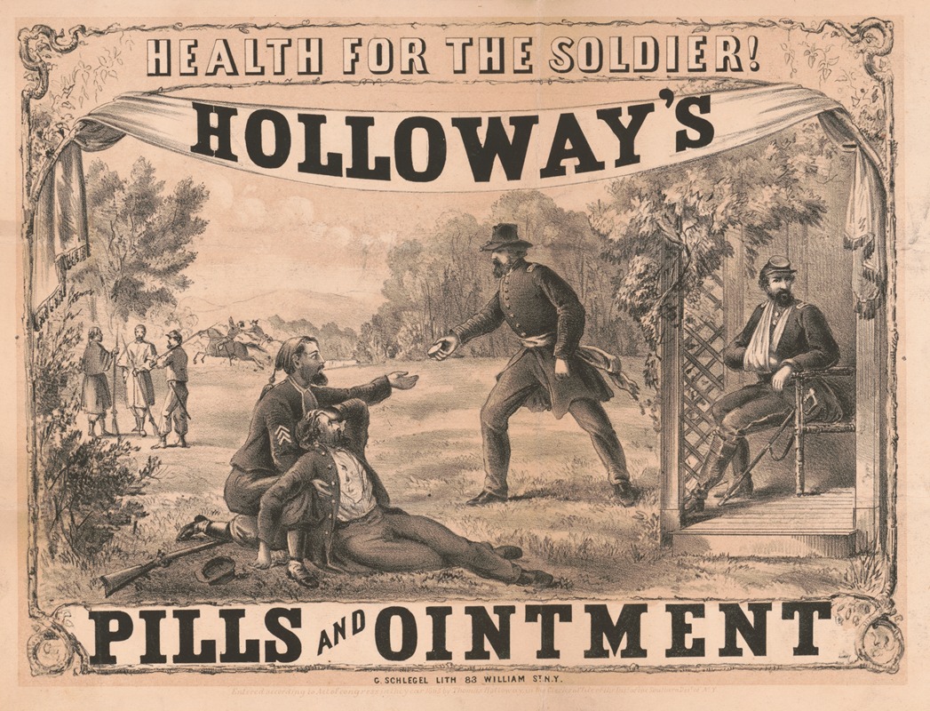 Holloway's pills and ointment by Аноним — digital art print download