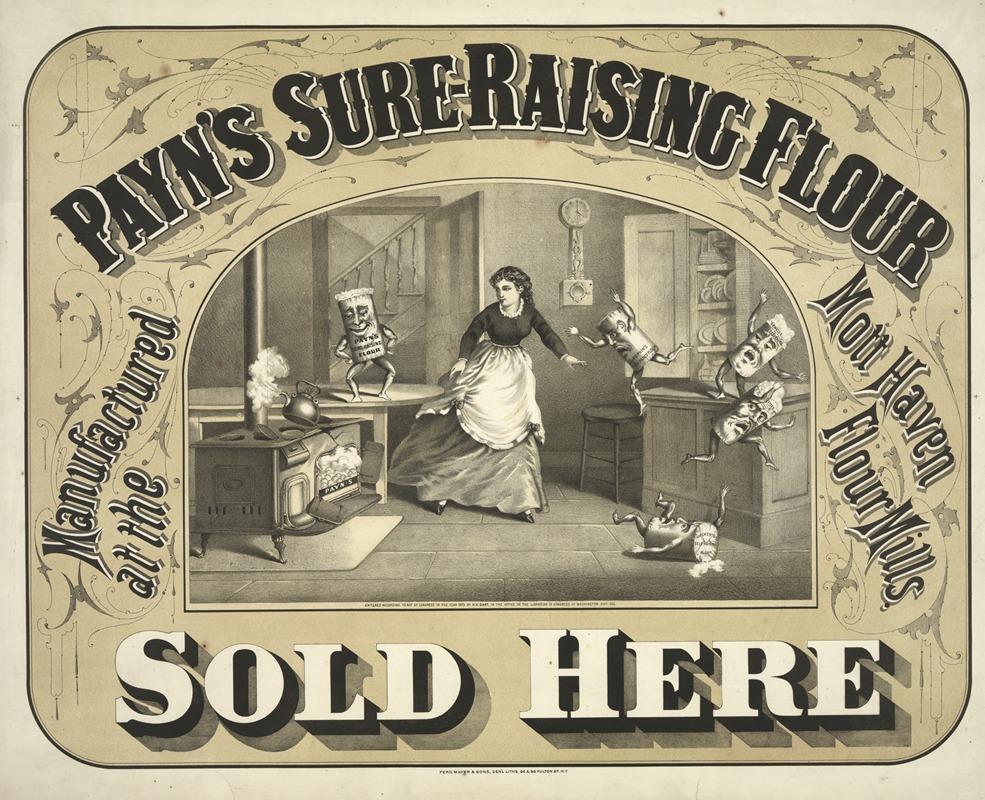Payn's sure-raising flour by Аноним, 1873 — digital art print download