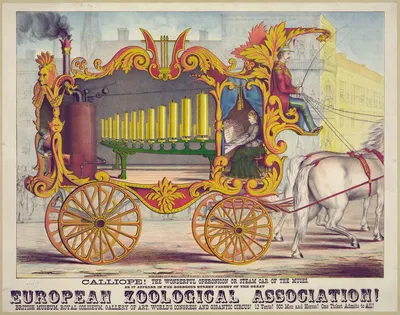 Calliope! The wonderful Operonicon or Steam Car of the Muses by Гибсон и Ко. Лит, 1874 — digital art print download